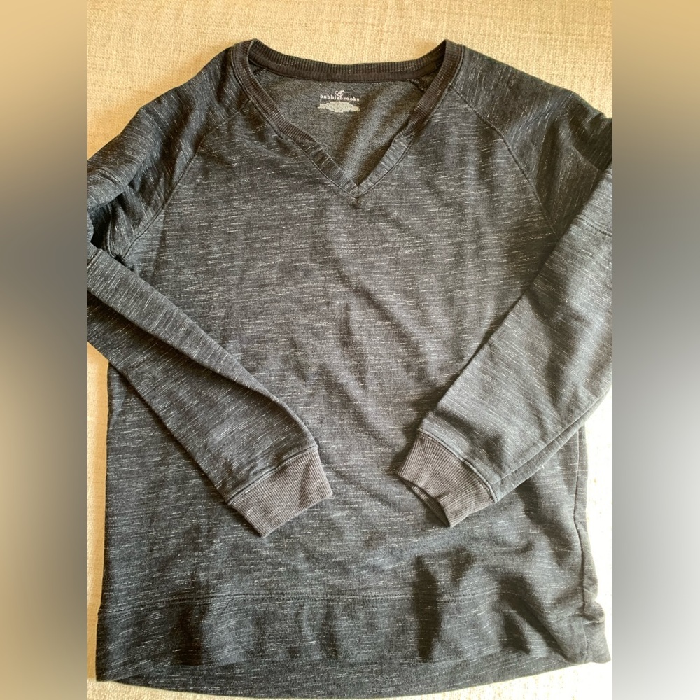 Bobbie Brooks black/grey v neck sweatshirt